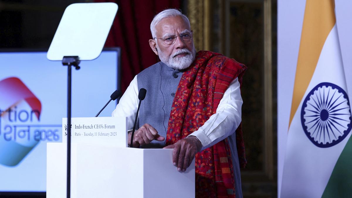 पेरिस AI समिट में प्रधानमंत्री नरेंद्र मोदी का भाषण